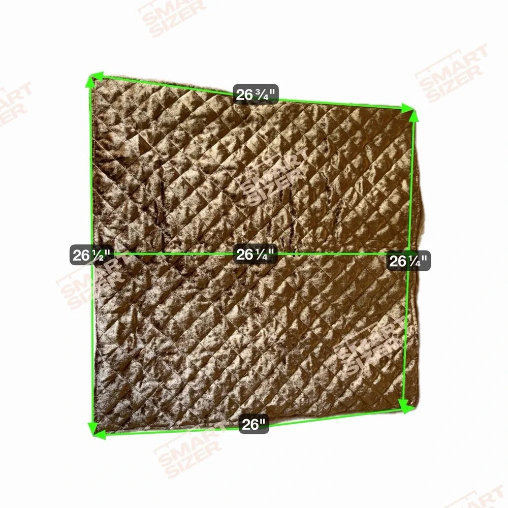 Nina Campbell Home Gold Quilted Velvet Euro Sham 26x26‎